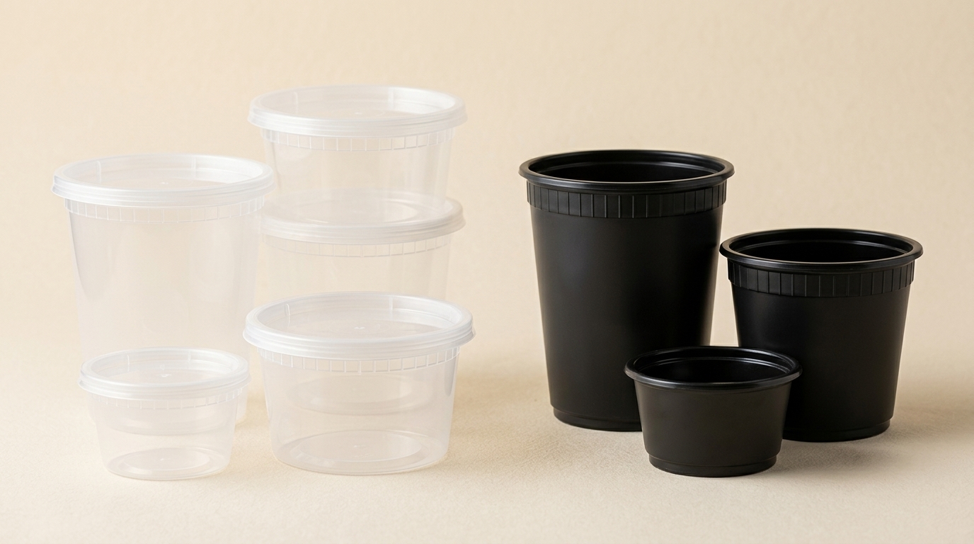 Deli Container & Souffle Negro